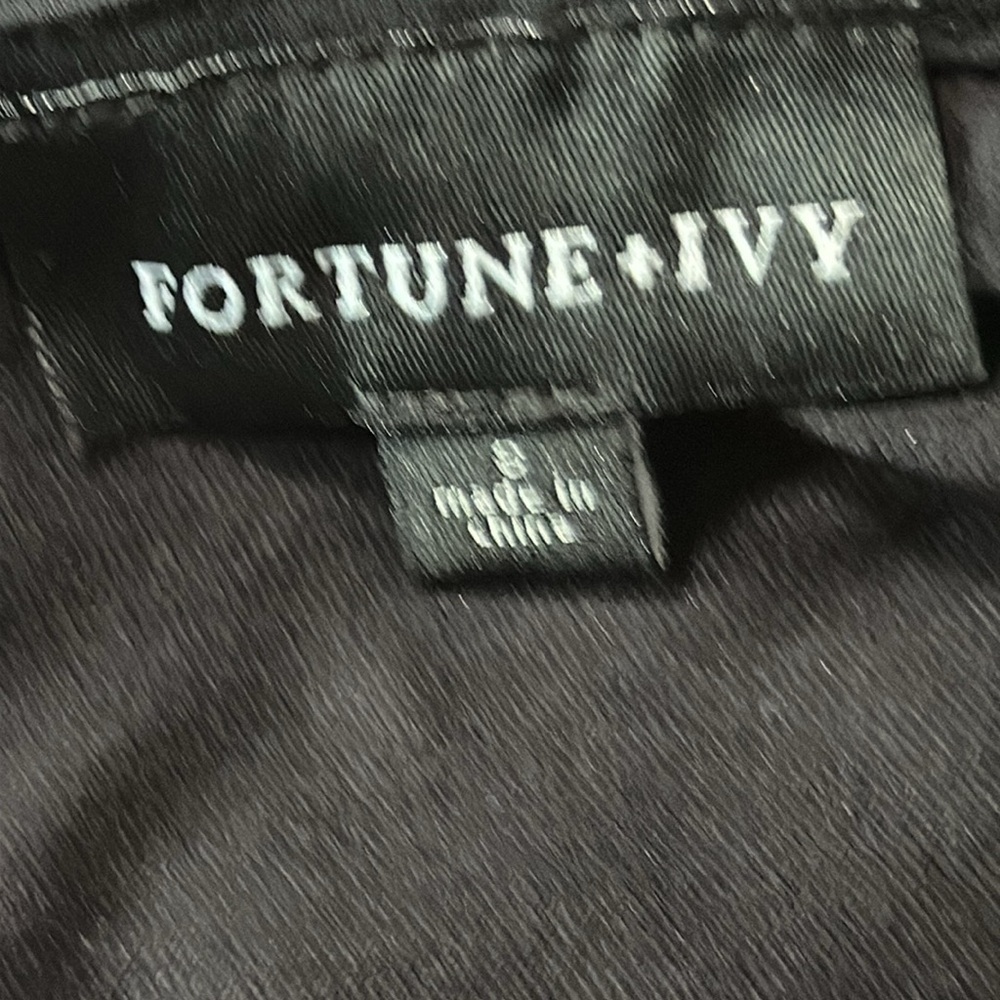 Fortune + Ivy Black 3/4 Sleeve Blouse Size Small NWOT - Picture 6 of 7